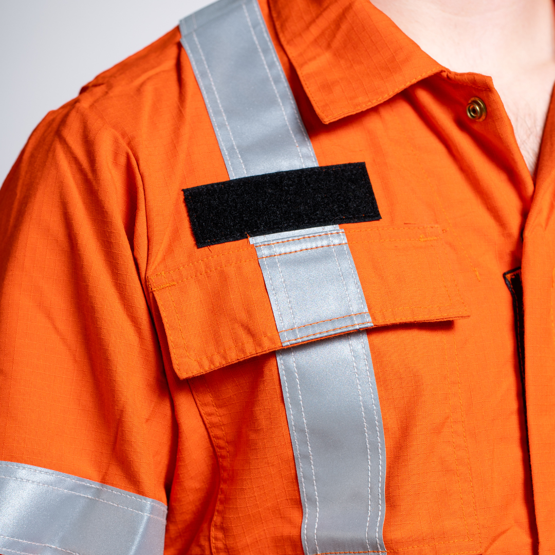 MWG RIPGUARD Men's FR Coverall. FR Coverall is Class 3 Hi-Vis and CAT 2 FR.