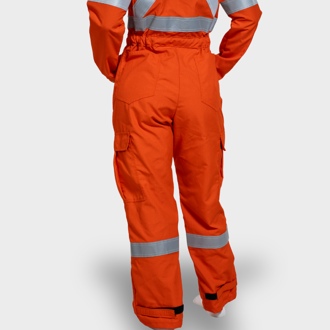 MWG RIPGUARD Women's FR Coverall. Women's FR Coverall is Class 3 hi-vis and CAT 2 FR.