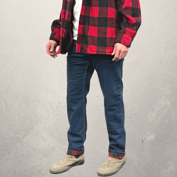 Men's Flannel-Lined Stretch Jean (Stonewash) - M83952G