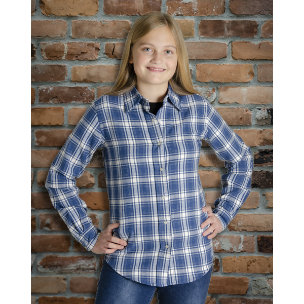 MWG Women s Flannel Shirt in Blue I47F10 41 MWG Apparel