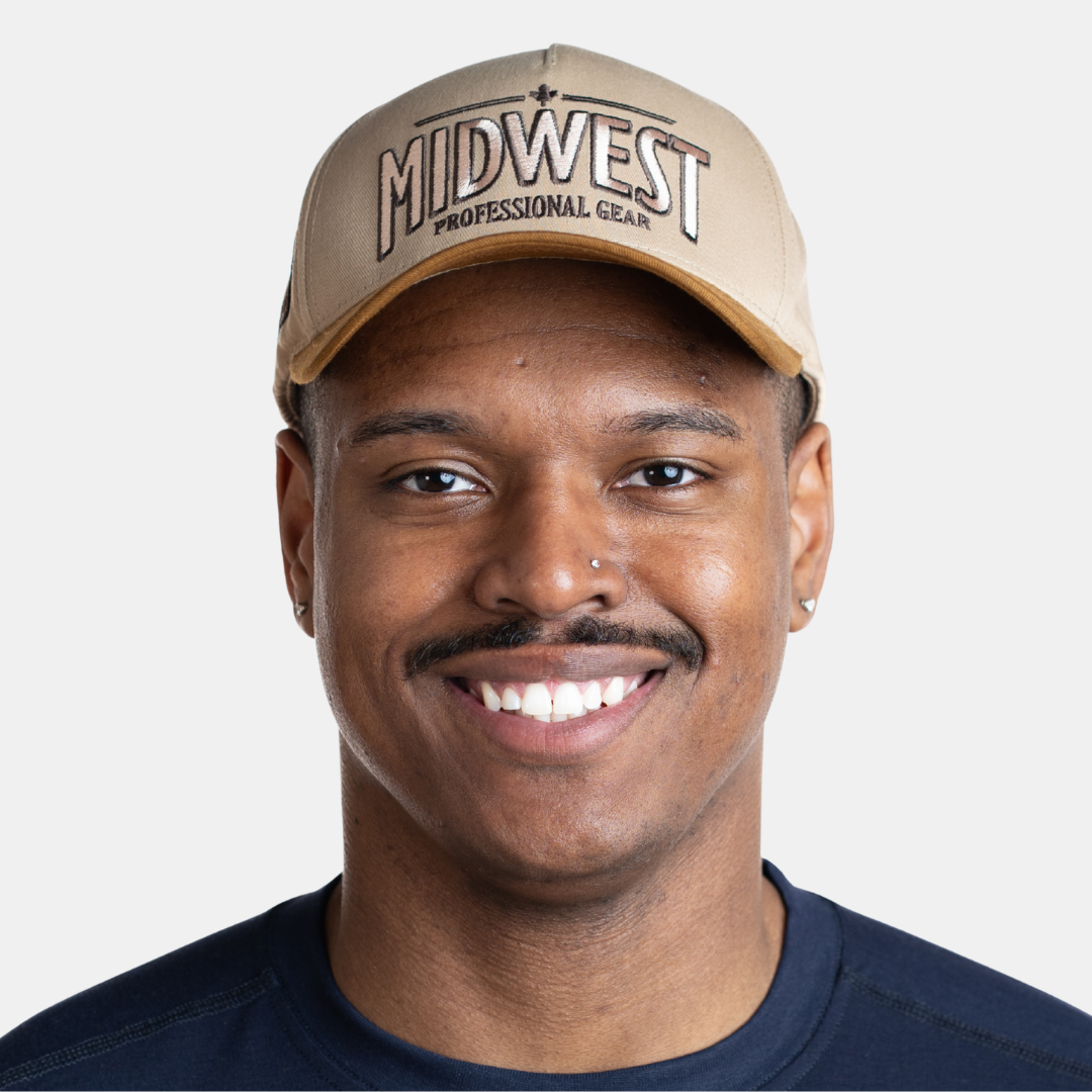 Midwest MWG Hat. Beige and tan hat.