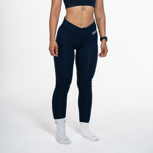 MWG FLEXSAFE Women's FR Base Layer Long John. Women's FR Base Layer is navy and inherently flame resistant.