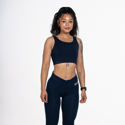 Women's FR Sports Bra. Inherently FR Fabric. Navy in colour. CAT 1 FR. 4.3 ATPV.