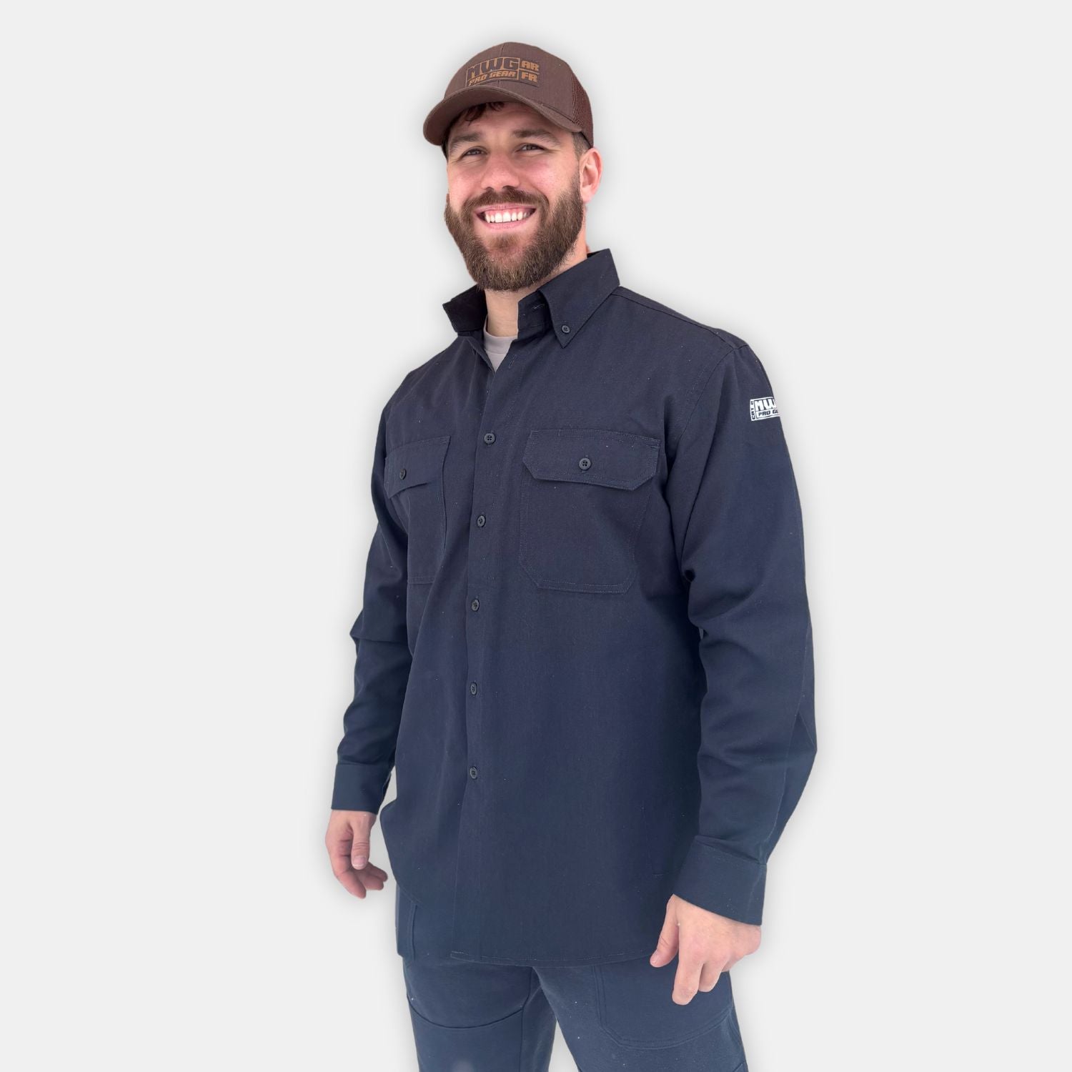 MWG COMFORT WEAVE Men's FR Shirt in Navy