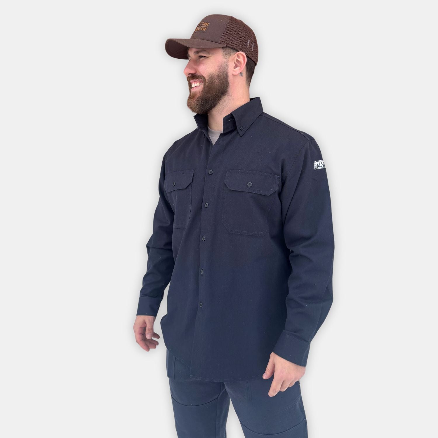 Men's FR Uniform Shirt in Navy