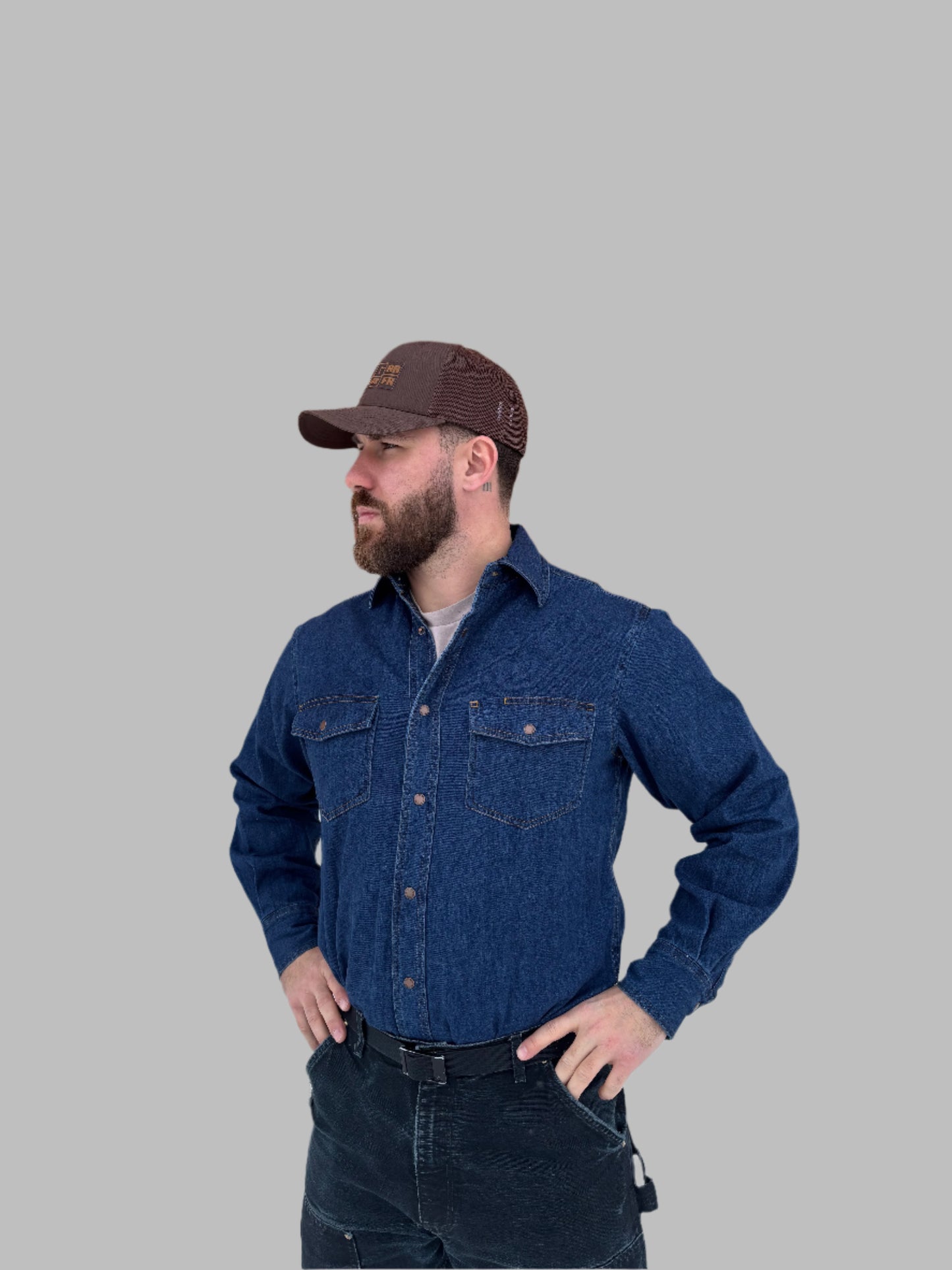 Men's Classic Western Denim Shirt - 50U15
