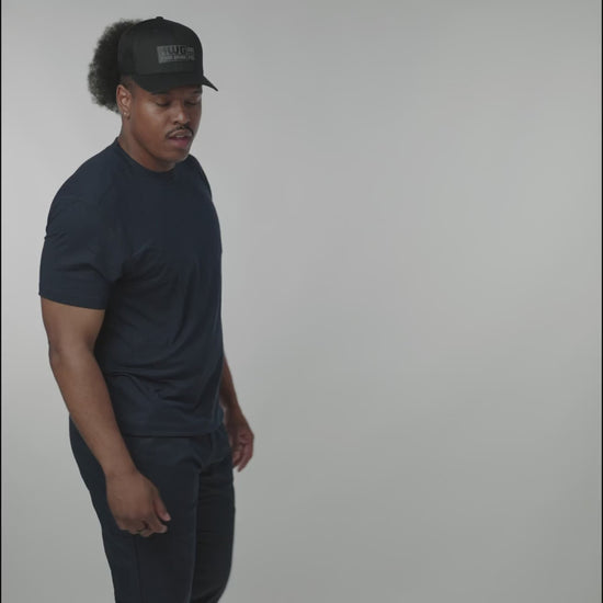MWG FLEXSAFE Men's FR Base Layer T-Shirt. Men's FR T-Shirt is navy. FR T-Shirt is CAT 1 FR.