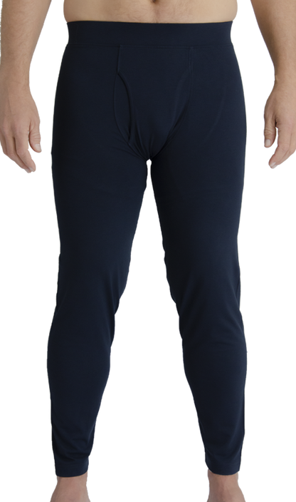 Image of MWG FLEXSAFE FR long john in navy. MWG FLEXSAFE is a high-performance inherent flame-resistant (FR) fabric.