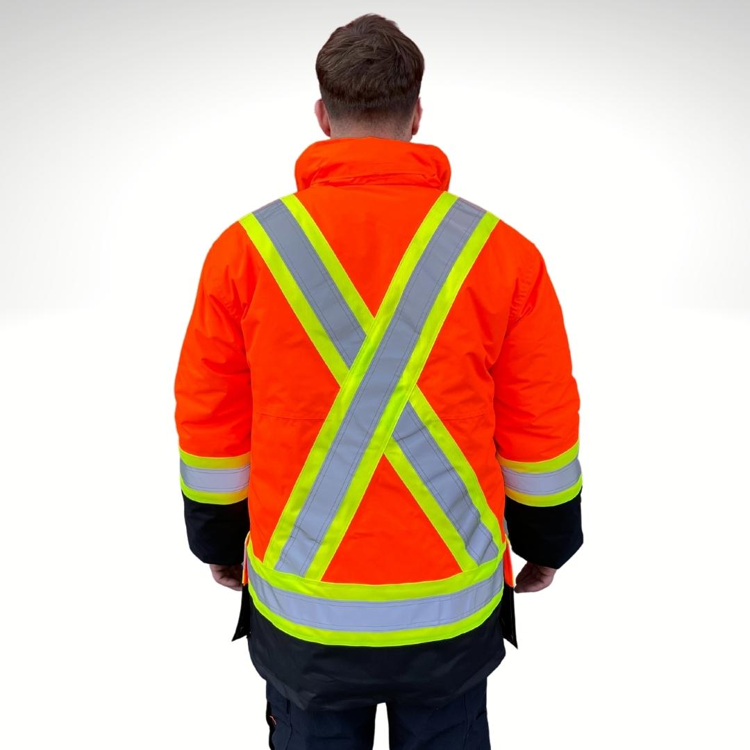 Mens hi vis hot sale winter jackets